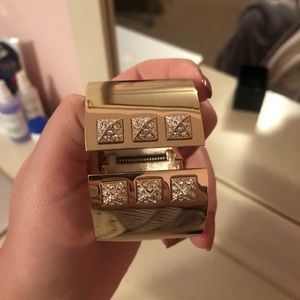 Golden bracelet cuff